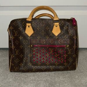 Louis Vuitton Perforated Speedy 30! New Labubu Included As A Gift.
